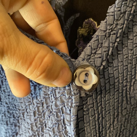 Vintage 2 piece set 😍 Sharade floral midi dress with blue cover up 😍😍😍 - Picture 5 of 17